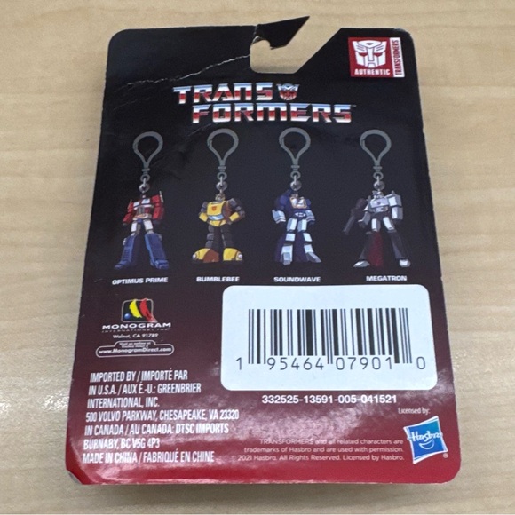 Transformers Optimus Prime Figural Bag Clip Figure Keychain/Clip Holder - Picture 3 of 5